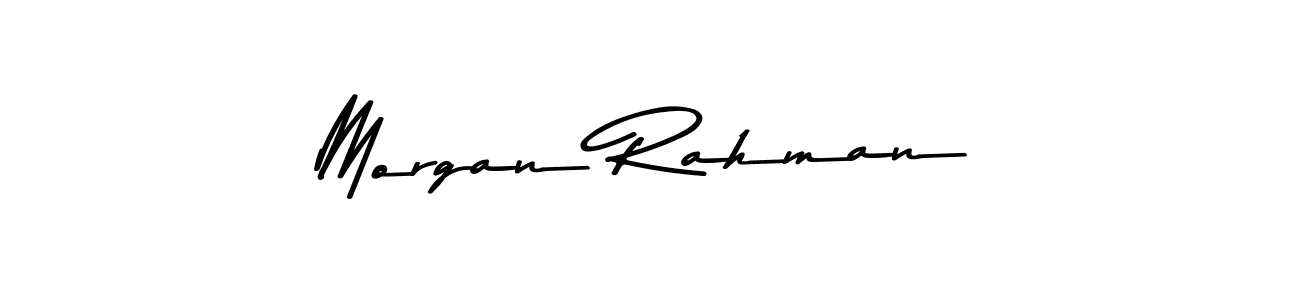 You should practise on your own different ways (Asem Kandis PERSONAL USE) to write your name (Morgan Rahman) in signature. don't let someone else do it for you. Morgan Rahman signature style 9 images and pictures png