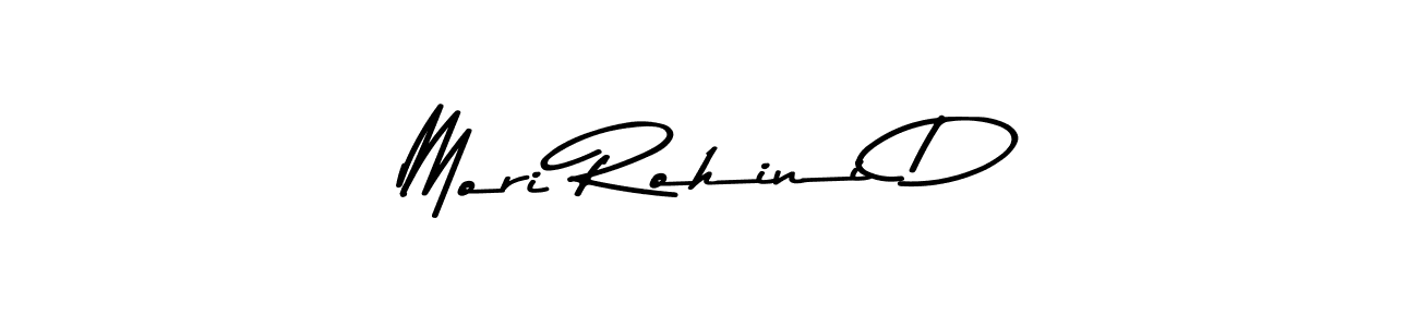 How to make Mori Rohini D signature? Asem Kandis PERSONAL USE is a professional autograph style. Create handwritten signature for Mori Rohini D name. Mori Rohini D signature style 9 images and pictures png