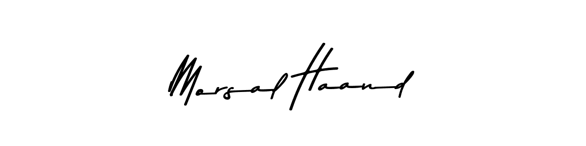 Morsal Haand stylish signature style. Best Handwritten Sign (Asem Kandis PERSONAL USE) for my name. Handwritten Signature Collection Ideas for my name Morsal Haand. Morsal Haand signature style 9 images and pictures png