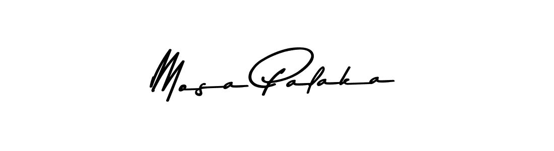 Design your own signature with our free online signature maker. With this signature software, you can create a handwritten (Asem Kandis PERSONAL USE) signature for name Mosa Palaka. Mosa Palaka signature style 9 images and pictures png