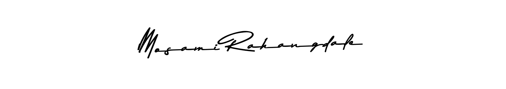 You should practise on your own different ways (Asem Kandis PERSONAL USE) to write your name (Mosami Rahangdale) in signature. don't let someone else do it for you. Mosami Rahangdale signature style 9 images and pictures png
