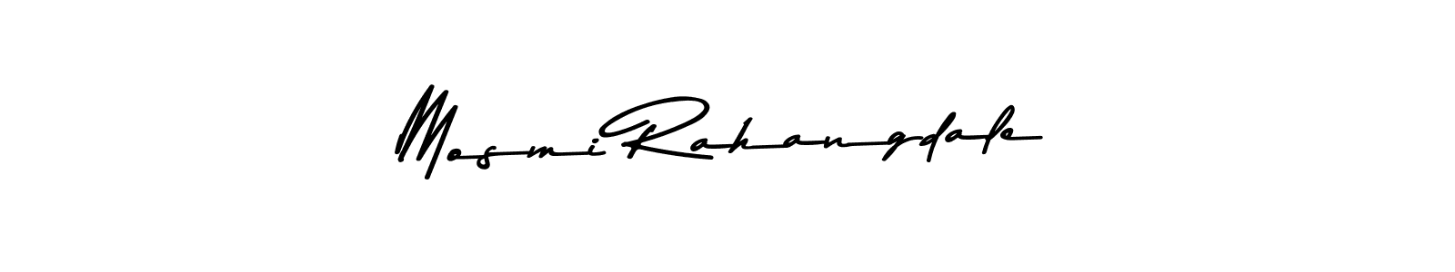 Design your own signature with our free online signature maker. With this signature software, you can create a handwritten (Asem Kandis PERSONAL USE) signature for name Mosmi Rahangdale. Mosmi Rahangdale signature style 9 images and pictures png