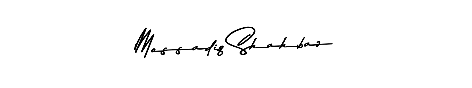 Make a beautiful signature design for name Mossadiq Shahbaz. Use this online signature maker to create a handwritten signature for free. Mossadiq Shahbaz signature style 9 images and pictures png