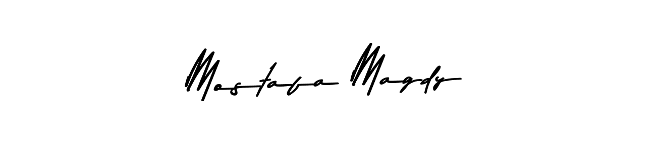 Make a beautiful signature design for name Mostafa Magdy. With this signature (Asem Kandis PERSONAL USE) style, you can create a handwritten signature for free. Mostafa Magdy signature style 9 images and pictures png