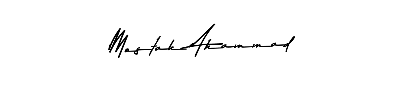 How to make Mostak Ahammad signature? Asem Kandis PERSONAL USE is a professional autograph style. Create handwritten signature for Mostak Ahammad name. Mostak Ahammad signature style 9 images and pictures png