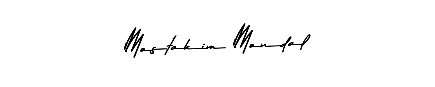 Also we have Mostakim Mondal name is the best signature style. Create professional handwritten signature collection using Asem Kandis PERSONAL USE autograph style. Mostakim Mondal signature style 9 images and pictures png