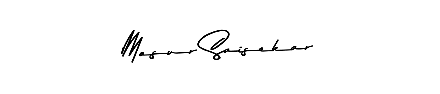 The best way (Asem Kandis PERSONAL USE) to make a short signature is to pick only two or three words in your name. The name Mosur Saisekar include a total of six letters. For converting this name. Mosur Saisekar signature style 9 images and pictures png