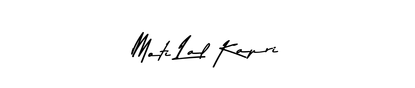 Use a signature maker to create a handwritten signature online. With this signature software, you can design (Asem Kandis PERSONAL USE) your own signature for name Moti Lal Kapri. Moti Lal Kapri signature style 9 images and pictures png