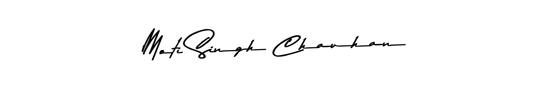 How to make Moti Singh Chauhan name signature. Use Asem Kandis PERSONAL USE style for creating short signs online. This is the latest handwritten sign. Moti Singh Chauhan signature style 9 images and pictures png