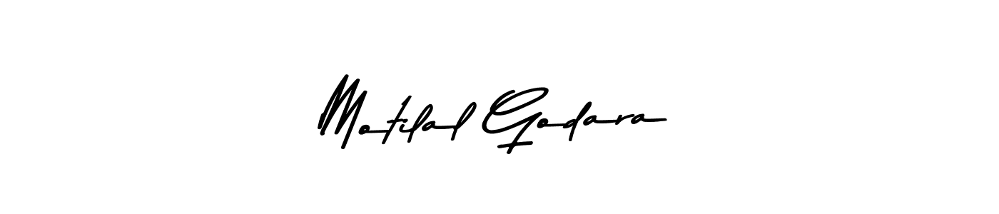 Design your own signature with our free online signature maker. With this signature software, you can create a handwritten (Asem Kandis PERSONAL USE) signature for name Motilal Godara. Motilal Godara signature style 9 images and pictures png