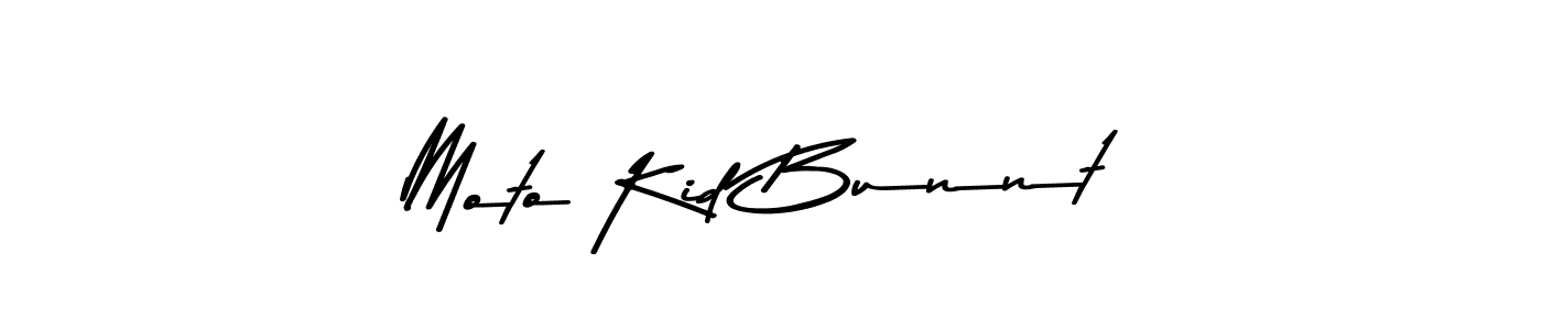 Create a beautiful signature design for name Moto Kid Bunnt. With this signature (Asem Kandis PERSONAL USE) fonts, you can make a handwritten signature for free. Moto Kid Bunnt signature style 9 images and pictures png