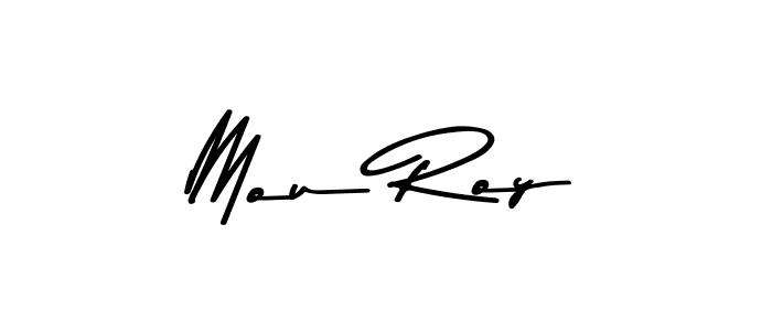 Design your own signature with our free online signature maker. With this signature software, you can create a handwritten (Asem Kandis PERSONAL USE) signature for name Mou Roy. Mou Roy signature style 9 images and pictures png