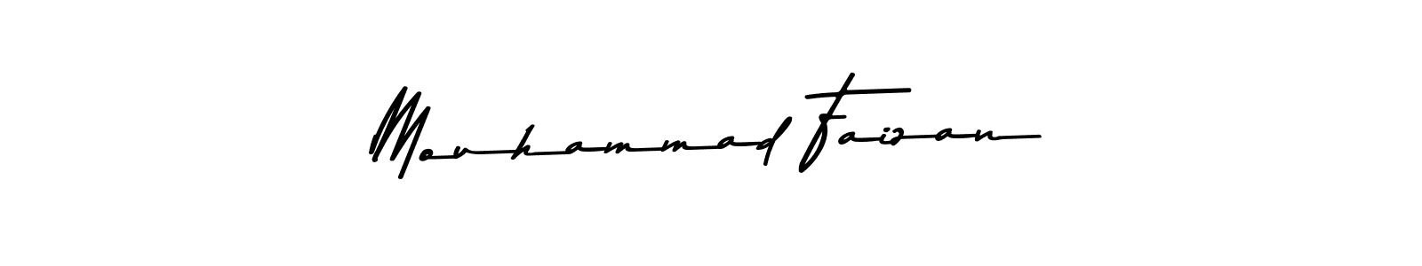 Create a beautiful signature design for name Mouhammad Faizan. With this signature (Asem Kandis PERSONAL USE) fonts, you can make a handwritten signature for free. Mouhammad Faizan signature style 9 images and pictures png