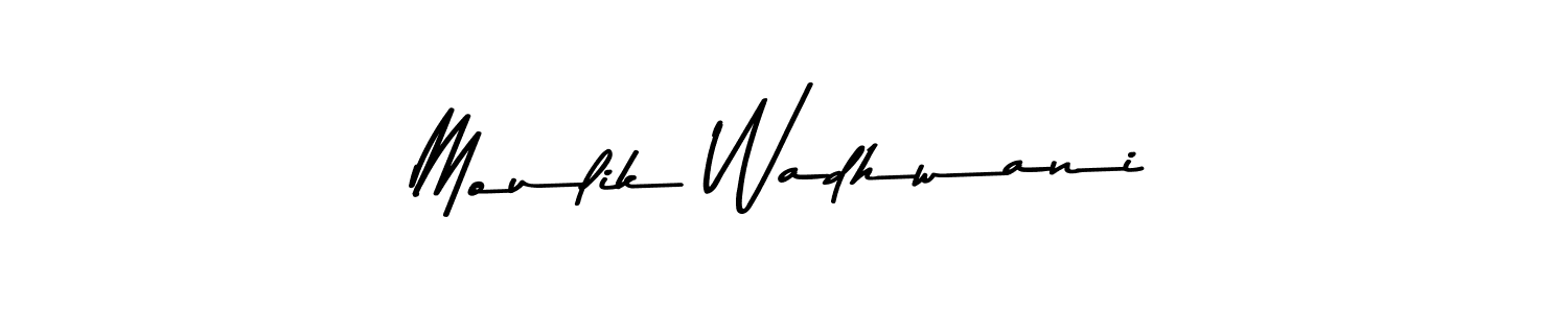 How to make Moulik Wadhwani signature? Asem Kandis PERSONAL USE is a professional autograph style. Create handwritten signature for Moulik Wadhwani name. Moulik Wadhwani signature style 9 images and pictures png
