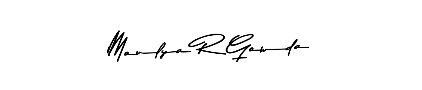 How to make Moulya R Gowda signature? Asem Kandis PERSONAL USE is a professional autograph style. Create handwritten signature for Moulya R Gowda name. Moulya R Gowda signature style 9 images and pictures png