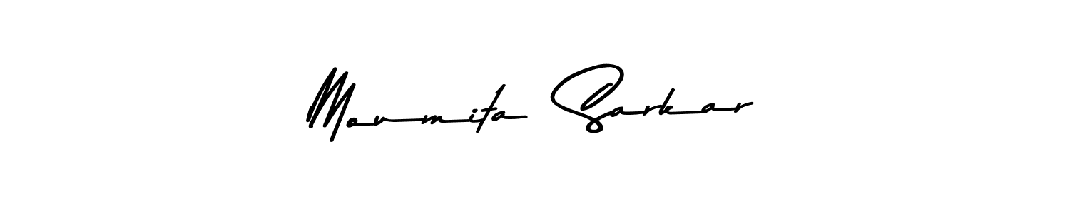 How to make Moumita  Sarkar name signature. Use Asem Kandis PERSONAL USE style for creating short signs online. This is the latest handwritten sign. Moumita  Sarkar signature style 9 images and pictures png