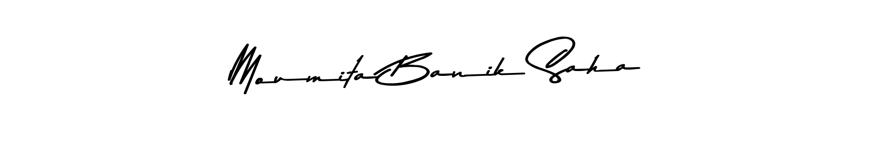 How to make Moumita Banik Saha signature? Asem Kandis PERSONAL USE is a professional autograph style. Create handwritten signature for Moumita Banik Saha name. Moumita Banik Saha signature style 9 images and pictures png