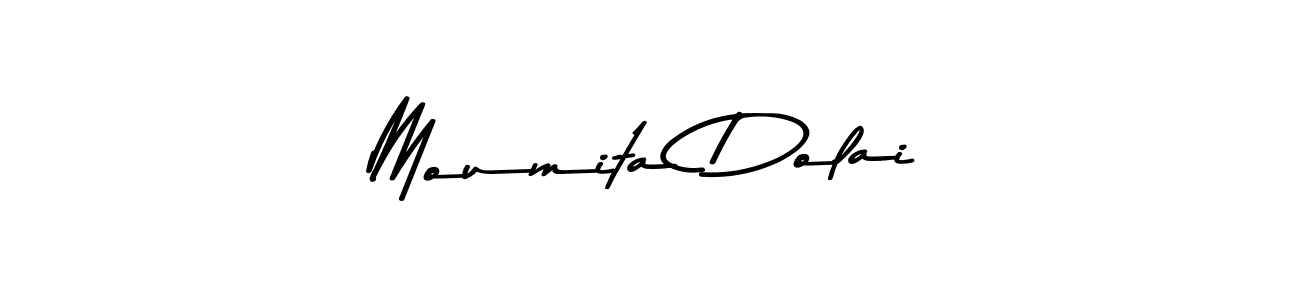 Design your own signature with our free online signature maker. With this signature software, you can create a handwritten (Asem Kandis PERSONAL USE) signature for name Moumita Dolai. Moumita Dolai signature style 9 images and pictures png