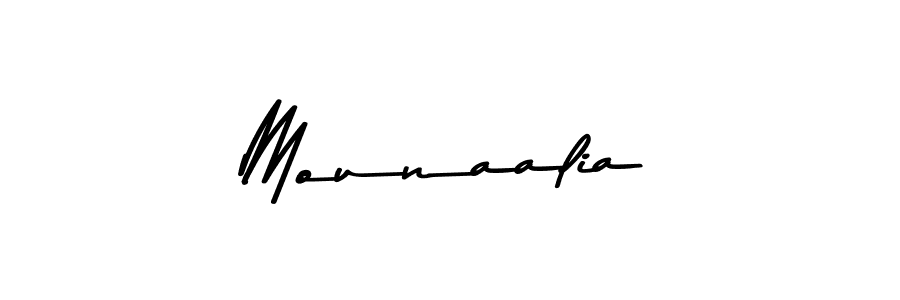 The best way (Asem Kandis PERSONAL USE) to make a short signature is to pick only two or three words in your name. The name Mounaalia include a total of six letters. For converting this name. Mounaalia signature style 9 images and pictures png