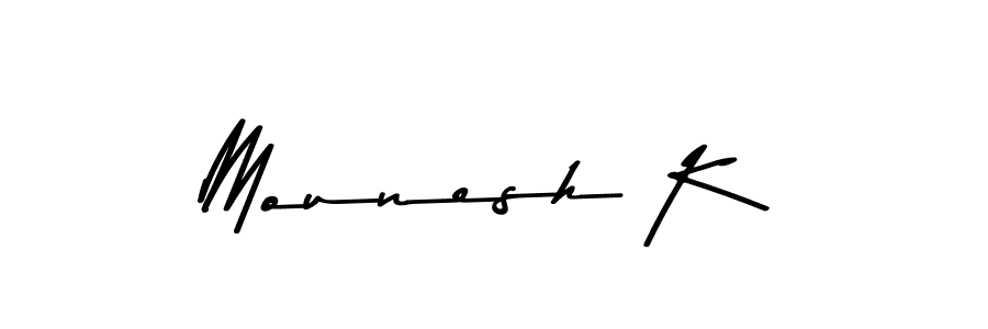 Make a beautiful signature design for name Mounesh K. Use this online signature maker to create a handwritten signature for free. Mounesh K signature style 9 images and pictures png