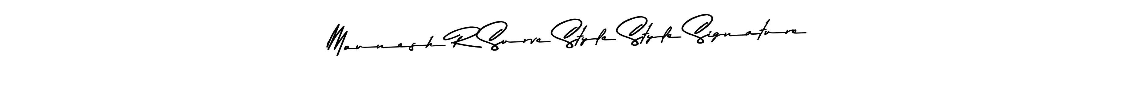 Create a beautiful signature design for name Mounesh R Surve Style Style Signature. With this signature (Asem Kandis PERSONAL USE) fonts, you can make a handwritten signature for free. Mounesh R Surve Style Style Signature signature style 9 images and pictures png