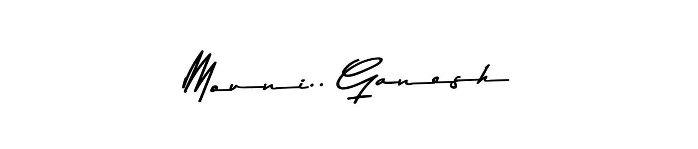 Mouni.. Ganesh stylish signature style. Best Handwritten Sign (Asem Kandis PERSONAL USE) for my name. Handwritten Signature Collection Ideas for my name Mouni.. Ganesh. Mouni.. Ganesh signature style 9 images and pictures png