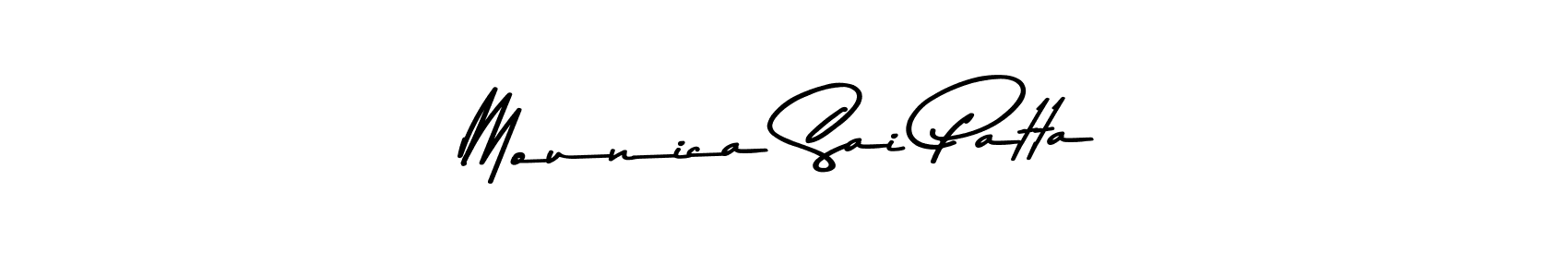 Design your own signature with our free online signature maker. With this signature software, you can create a handwritten (Asem Kandis PERSONAL USE) signature for name Mounica Sai Patta. Mounica Sai Patta signature style 9 images and pictures png