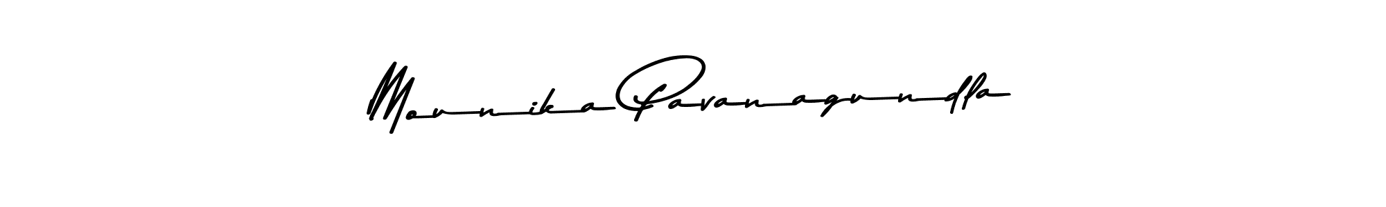 This is the best signature style for the Mounika Pavanagundla name. Also you like these signature font (Asem Kandis PERSONAL USE). Mix name signature. Mounika Pavanagundla signature style 9 images and pictures png