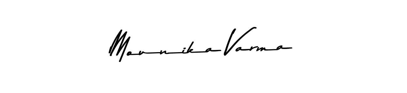 Make a beautiful signature design for name Mounika Varma. Use this online signature maker to create a handwritten signature for free. Mounika Varma signature style 9 images and pictures png