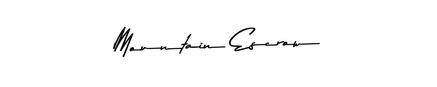 It looks lik you need a new signature style for name Mountain Escrow. Design unique handwritten (Asem Kandis PERSONAL USE) signature with our free signature maker in just a few clicks. Mountain Escrow signature style 9 images and pictures png