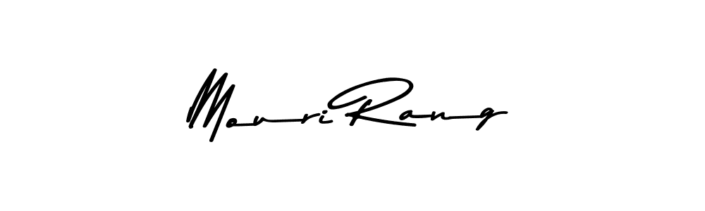 Make a beautiful signature design for name Mouri Rang. With this signature (Asem Kandis PERSONAL USE) style, you can create a handwritten signature for free. Mouri Rang signature style 9 images and pictures png