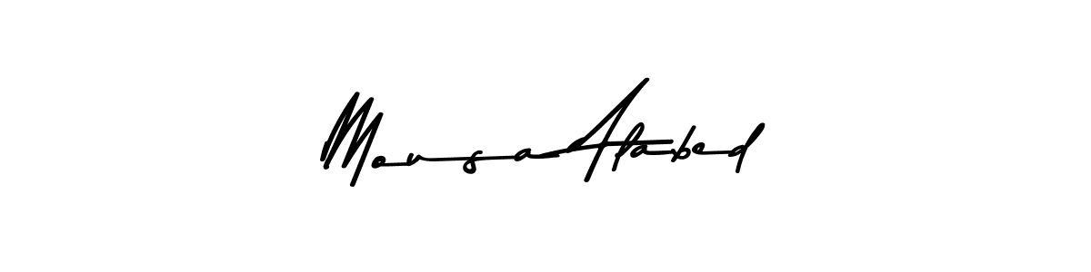 The best way (Asem Kandis PERSONAL USE) to make a short signature is to pick only two or three words in your name. The name Mousa Alabed include a total of six letters. For converting this name. Mousa Alabed signature style 9 images and pictures png