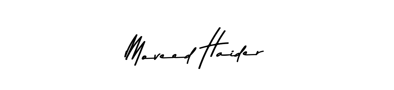 How to make Moveed Haider signature? Asem Kandis PERSONAL USE is a professional autograph style. Create handwritten signature for Moveed Haider name. Moveed Haider signature style 9 images and pictures png