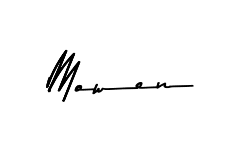 Mowen stylish signature style. Best Handwritten Sign (Asem Kandis PERSONAL USE) for my name. Handwritten Signature Collection Ideas for my name Mowen. Mowen signature style 9 images and pictures png