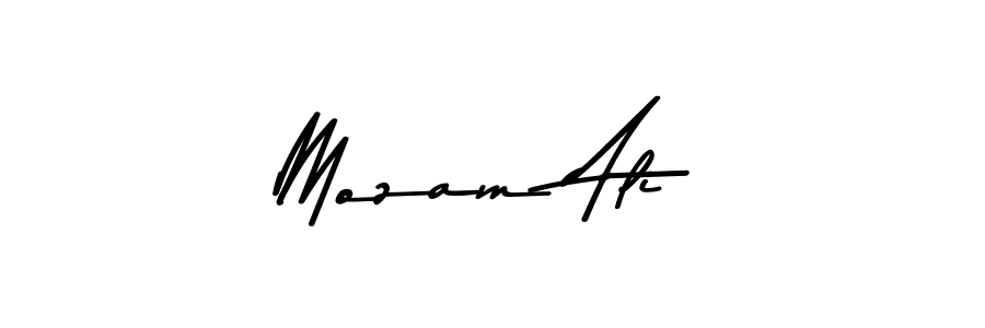 Use a signature maker to create a handwritten signature online. With this signature software, you can design (Asem Kandis PERSONAL USE) your own signature for name Mozam Ali. Mozam Ali signature style 9 images and pictures png