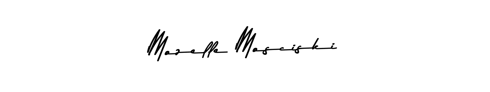 Design your own signature with our free online signature maker. With this signature software, you can create a handwritten (Asem Kandis PERSONAL USE) signature for name Mozelle Mosciski. Mozelle Mosciski signature style 9 images and pictures png