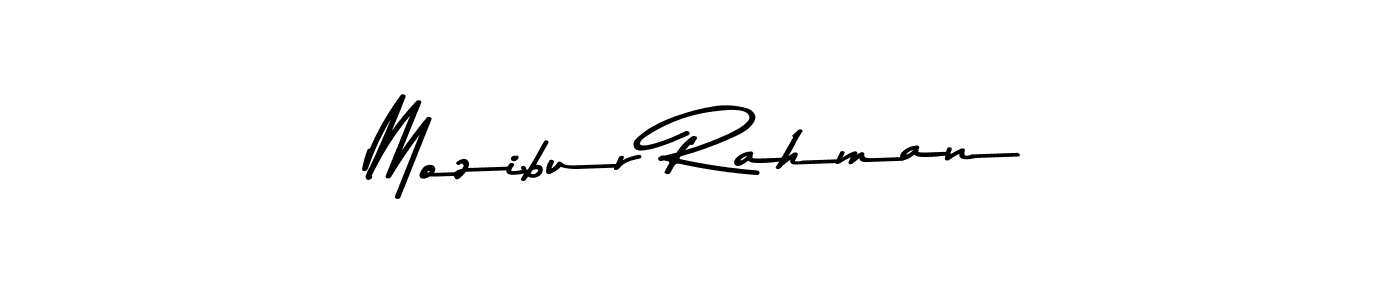 How to make Mozibur Rahman name signature. Use Asem Kandis PERSONAL USE style for creating short signs online. This is the latest handwritten sign. Mozibur Rahman signature style 9 images and pictures png