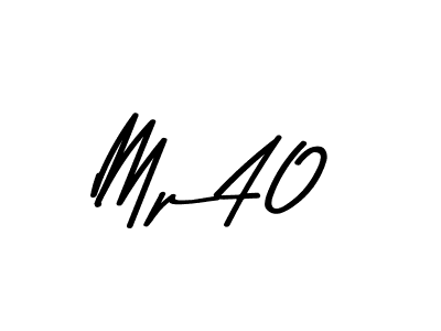 Make a beautiful signature design for name Mp40. With this signature (Asem Kandis PERSONAL USE) style, you can create a handwritten signature for free. Mp40 signature style 9 images and pictures png