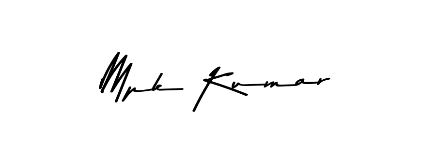 Use a signature maker to create a handwritten signature online. With this signature software, you can design (Asem Kandis PERSONAL USE) your own signature for name Mpk Kumar. Mpk Kumar signature style 9 images and pictures png