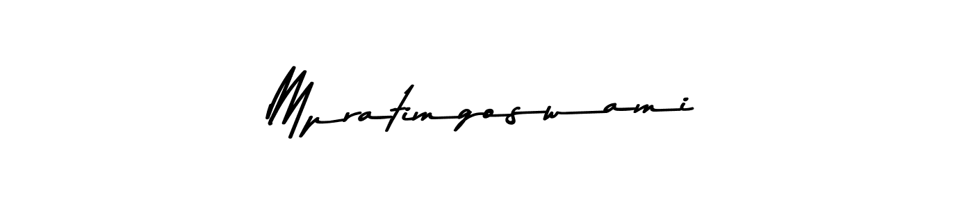 Also You can easily find your signature by using the search form. We will create Mpratimgoswami name handwritten signature images for you free of cost using Asem Kandis PERSONAL USE sign style. Mpratimgoswami signature style 9 images and pictures png