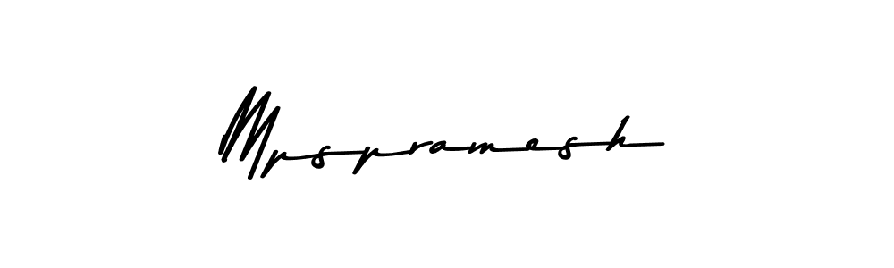 Mpspramesh stylish signature style. Best Handwritten Sign (Asem Kandis PERSONAL USE) for my name. Handwritten Signature Collection Ideas for my name Mpspramesh. Mpspramesh signature style 9 images and pictures png