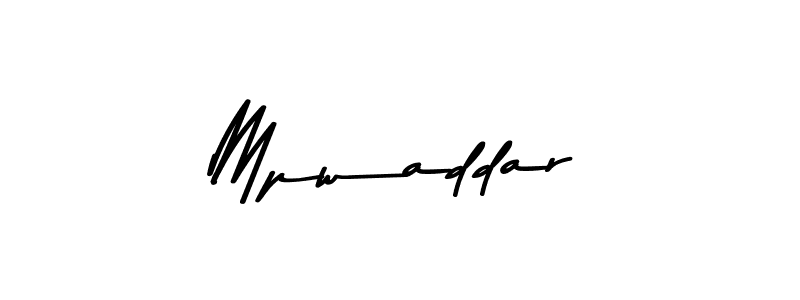 How to make Mpwaddar signature? Asem Kandis PERSONAL USE is a professional autograph style. Create handwritten signature for Mpwaddar name. Mpwaddar signature style 9 images and pictures png