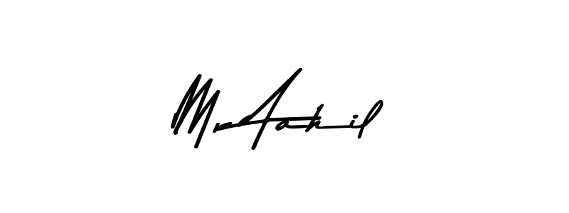 Design your own signature with our free online signature maker. With this signature software, you can create a handwritten (Asem Kandis PERSONAL USE) signature for name Mr Aahil. Mr Aahil signature style 9 images and pictures png