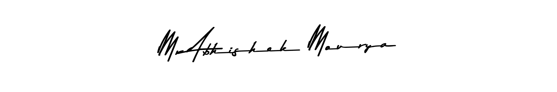 Design your own signature with our free online signature maker. With this signature software, you can create a handwritten (Asem Kandis PERSONAL USE) signature for name Mr Abhishek Mourya. Mr Abhishek Mourya signature style 9 images and pictures png