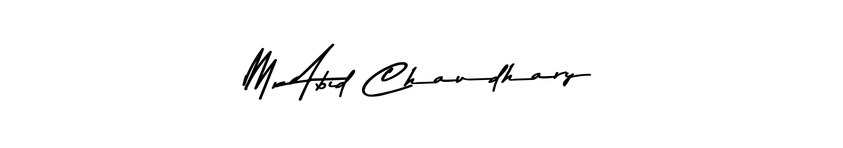 Similarly Asem Kandis PERSONAL USE is the best handwritten signature design. Signature creator online .You can use it as an online autograph creator for name Mr Abid Chaudhary. Mr Abid Chaudhary signature style 9 images and pictures png