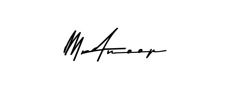 Design your own signature with our free online signature maker. With this signature software, you can create a handwritten (Asem Kandis PERSONAL USE) signature for name Mr Anoop. Mr Anoop signature style 9 images and pictures png