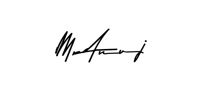 Create a beautiful signature design for name Mr Anuj. With this signature (Asem Kandis PERSONAL USE) fonts, you can make a handwritten signature for free. Mr Anuj signature style 9 images and pictures png