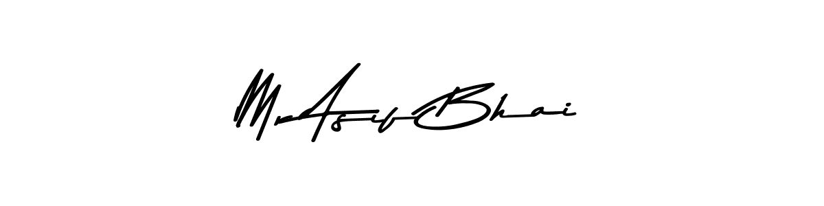 Use a signature maker to create a handwritten signature online. With this signature software, you can design (Asem Kandis PERSONAL USE) your own signature for name Mr Asif Bhai. Mr Asif Bhai signature style 9 images and pictures png