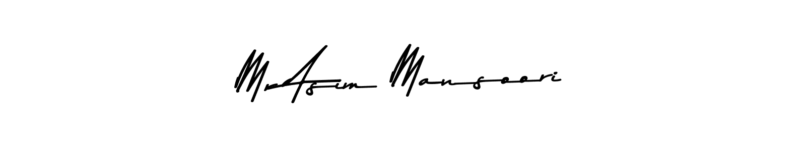 Make a beautiful signature design for name Mr Asim Mansoori. Use this online signature maker to create a handwritten signature for free. Mr Asim Mansoori signature style 9 images and pictures png