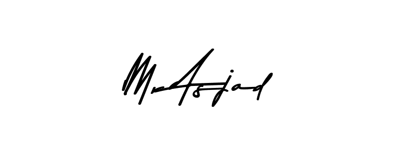 How to make Mr Asjad name signature. Use Asem Kandis PERSONAL USE style for creating short signs online. This is the latest handwritten sign. Mr Asjad signature style 9 images and pictures png